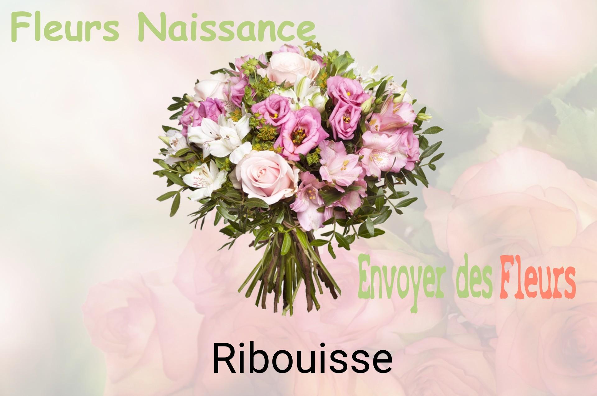 Bouquet de fleurs de naissance livré à Ribouisse